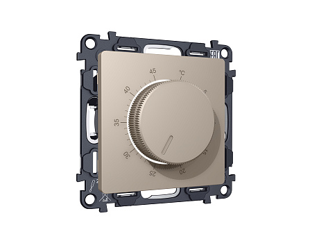 Комплект механизма терморегулятора с датчиком для теплого пола с подсветкой 16A-250V Ambrella Volt Alfa MA365710 Комплект механизма терморегулятора с датчиком для теплого пола с подсветкой 16A-250V Ambrella Volt Alfa MA365710