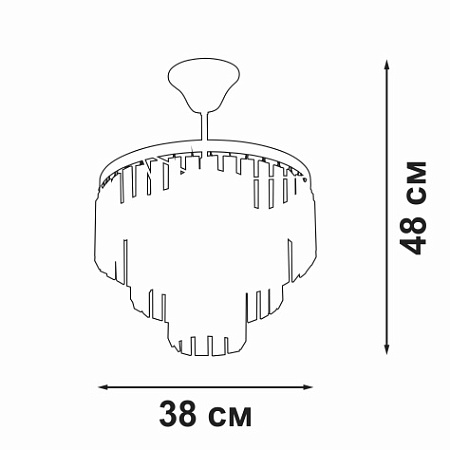 Люстра хрустальная Vitaluce V5825-9/4PL Люстра хрустальная Vitaluce V5825-9/4PL