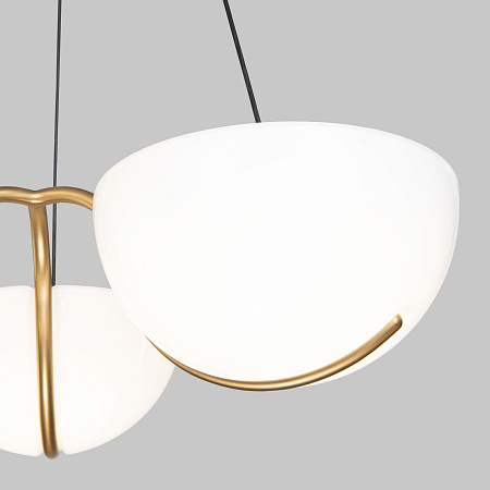 Люстра подвесная светодиодная Eurosvet Emisfero 50083/3 LED золото a069300