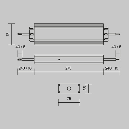 Блок питания для магнитных систем 250Вт, 48V, IP67 Maytoni Power Supply Magnetic PSL008-250W-48V-IP67