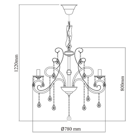 Люстра подвесная Chiaro Сюзанна 458010906 Люстра подвесная Chiaro Сюзанна 458010906