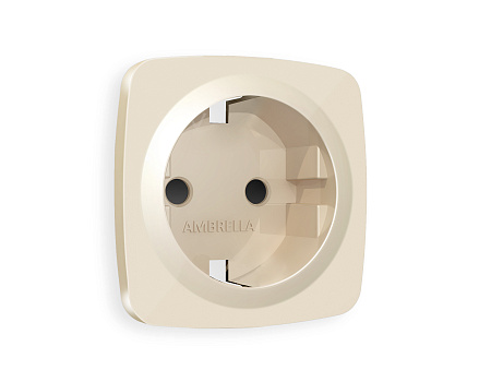 Лицевая панель для электрической розетки с заземлением со шторками QUANT Ambrella Volt OMEGA OP3070 Лицевая панель для электрической розетки с заземлением со шторками QUANT Ambrella Volt OMEGA OP3070