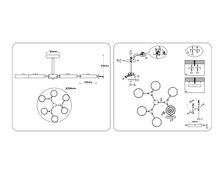Люстра потолочная светодиодная Ambrella light FL516334 Люстра потолочная светодиодная Ambrella light FL516334
