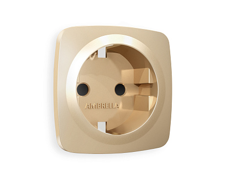 Лицевая панель для электрической розетки с заземлением со шторками QUANT Ambrella Volt OMEGA OP6070 Лицевая панель для электрической розетки с заземлением со шторками QUANT Ambrella Volt OMEGA OP6070