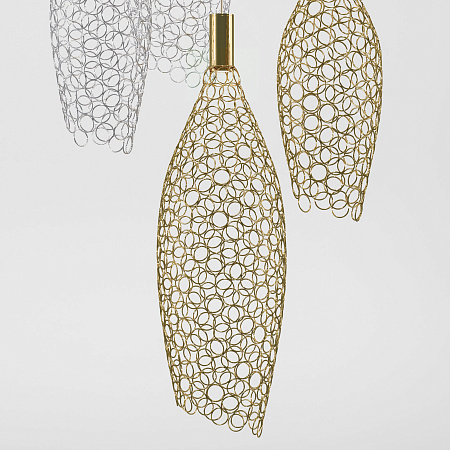 Светильник подвесной светодиодный Eurosvet Ruche 90352/6 золото/хром a069061 Светильник подвесной светодиодный Eurosvet Ruche 90352/6 золото/хром a069061