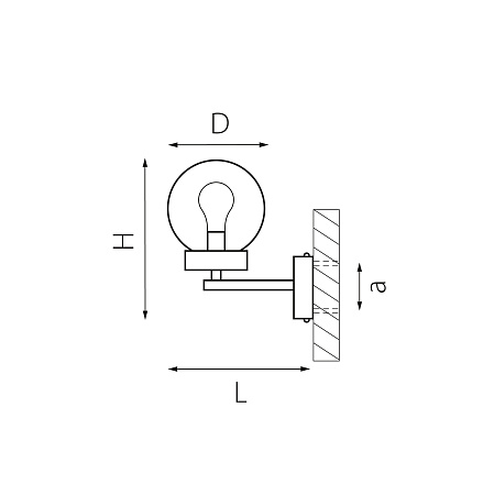 Уличный настенный светильник Lightstar Bolla 373620 Уличный настенный светильник Lightstar Bolla 373620