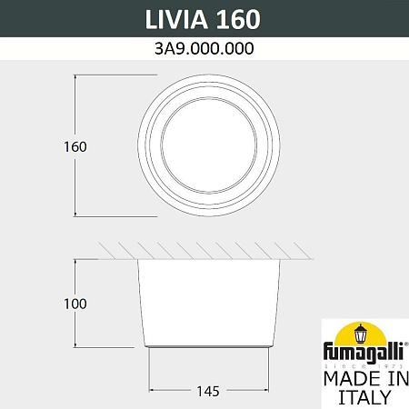 Накладной светильник FUMAGALLI LIVIA 160 3A9.000.000.WXD1L Накладной светильник FUMAGALLI LIVIA 160 3A9.000.000.WXD1L