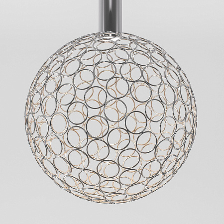 Светильник подвесной светодиодный Eurosvet Gemini 90353/1 хром a069040 Светильник подвесной светодиодный Eurosvet Gemini 90353/1 хром a069040