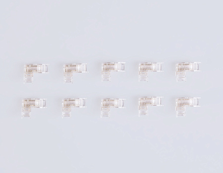 Коннектор угловой COB 12/24V для лент 5mm GS6841 (2 конт.) (10шт. в комплекте) Ambrella light Illumination GS6841 Коннектор угловой COB 12/24V для лент 5mm GS6841 (2 конт.) (10шт. в комплекте) Ambrella light Illumination GS6841