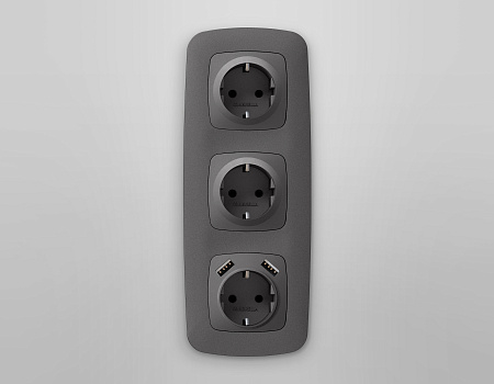 Лицевая панель для электрической розетки с заземлением со шторками 2USB A+A QUANT Ambrella Volt OMEGA OP6590 Лицевая панель для электрической розетки с заземлением со шторками 2USB A+A QUANT Ambrella Volt OMEGA OP6590