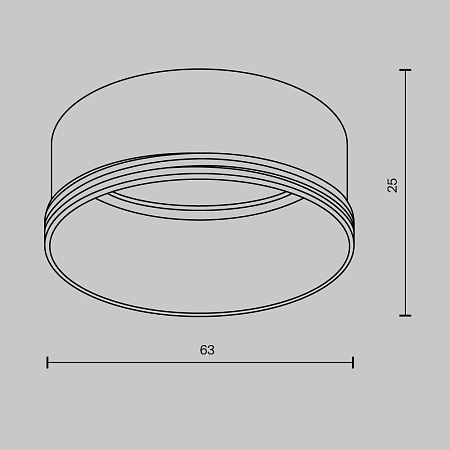 Кольцо декоративное для светильника Maytoni Focus LED  Ring L-20-W