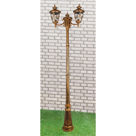 Уличный светильник Elektrostandard Diadema F/3 GLYF-8046F/3 черное золото a030678