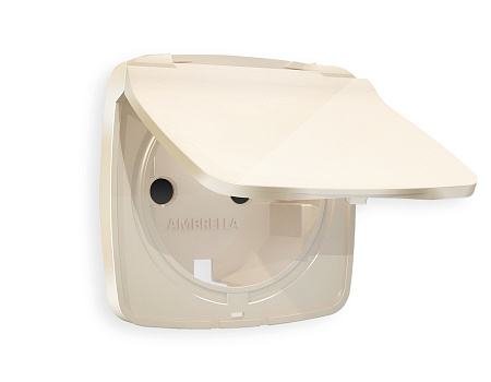 Лицевая панель для электрической розетки с заземлением со шторками и крышкой IP44 QUANT Ambrella Volt OMEGA OP3080 Лицевая панель для электрической розетки с заземлением со шторками и крышкой IP44 QUANT Ambrella Volt OMEGA OP3080