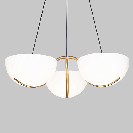 Люстра подвесная светодиодная Eurosvet Emisfero 50083/3 LED золото a069300