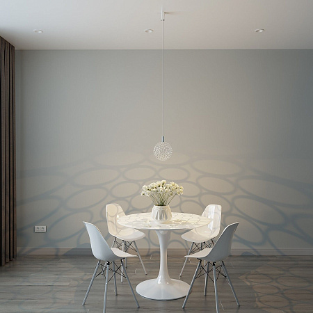 Светильник подвесной светодиодный Eurosvet Gemini 90353/1 хром a069040 Светильник подвесной светодиодный Eurosvet Gemini 90353/1 хром a069040