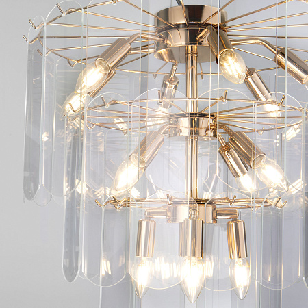 Люстра подвесная Eurosvet Claire 60171 золото a069012 Люстра подвесная Eurosvet Claire 60171 золото a069012