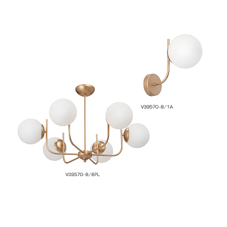 Люстра на штанге Vitaluce V39570-8/6PL