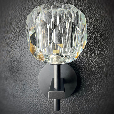Бра Imperiumloft RH Boule de Cristal Single Sconce Black 44.865 156563-22 Бра Imperiumloft RH Boule de Cristal Single Sconce Black 44.865 156563-22