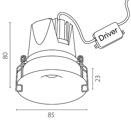 Светильник встраиваемый светодиодный Lightstar Spira 074236 Светильник встраиваемый светодиодный Lightstar Spira 074236