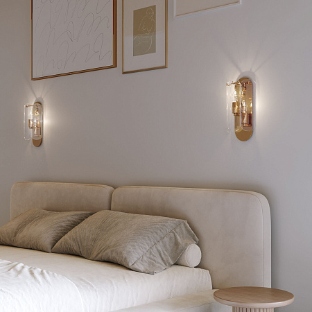 Светильник настенный Eurosvet Claire 60170/2 золото a069010 Светильник настенный Eurosvet Claire 60170/2 золото a069010