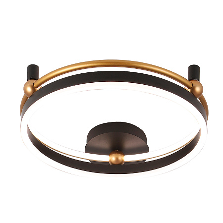 Светильник потолочный светодиодный Crystal Lux FERNANDO PL48W LED BLACK/GOLD Светильник потолочный светодиодный Crystal Lux FERNANDO PL48W LED BLACK/GOLD