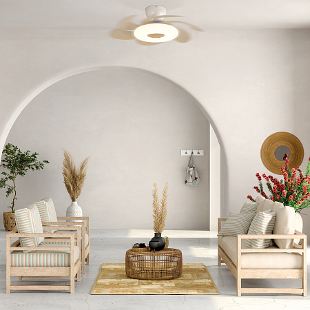 Люстра с вентилятором светодиодная Mantra FLOWER 8704 Люстра с вентилятором светодиодная Mantra FLOWER 8704