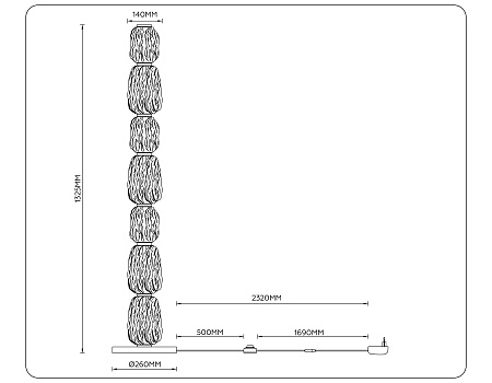 Торшер светодиодный Ambrella light High light LH30112 Торшер светодиодный Ambrella light High light LH30112