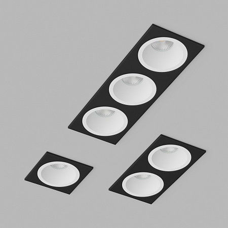 Светильник встраиваемый Ledron AO1501009-SQ3-Black-White