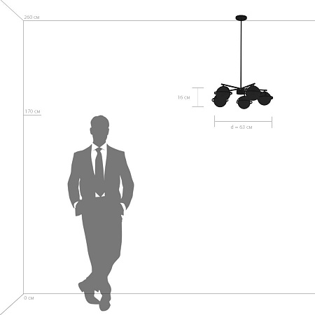 Потолочная люстра Lightstar Croco 815257