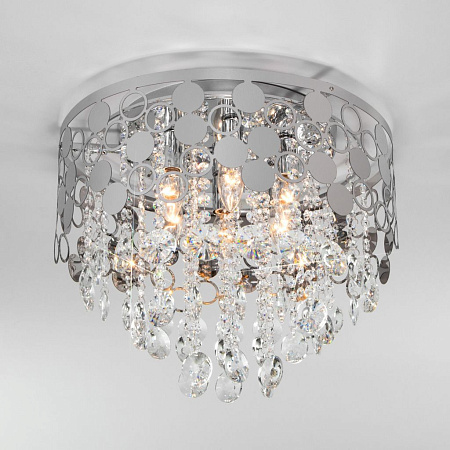 Хрустальная люстра Eurosvet Lianna 10123/6 хром a054115 Хрустальная люстра Eurosvet Lianna 10123/6 хром a054115