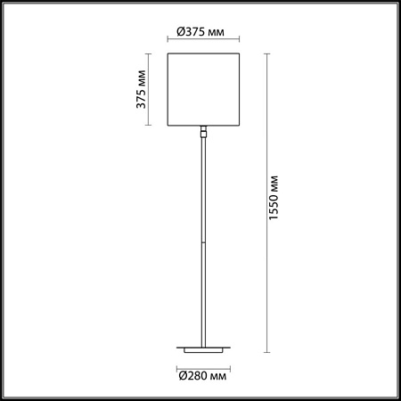 Торшер Odeon Light Pavia 4113/1F