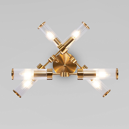 Люстра на штанге Eurosvet Oriens 60166/6 латунь a068071 Люстра на штанге Eurosvet Oriens 60166/6 латунь a068071