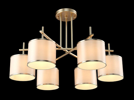 Люстра на штанге Crystal Lux SERGIO PL6 GOLD Люстра на штанге Crystal Lux SERGIO PL6 GOLD