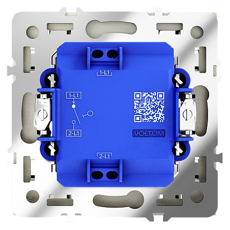 Выключатель встраиваемый VOLTUM S70 одноклавишный (шелк) VLS010104 Выключатель встраиваемый VOLTUM S70 одноклавишный (шелк) VLS010104