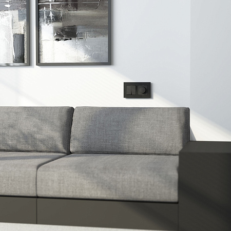 Рамка на 2 поста Werkel AluMax черный алюминий W0023508 a066330 Рамка на 2 поста Werkel AluMax черный алюминий W0023508 a066330