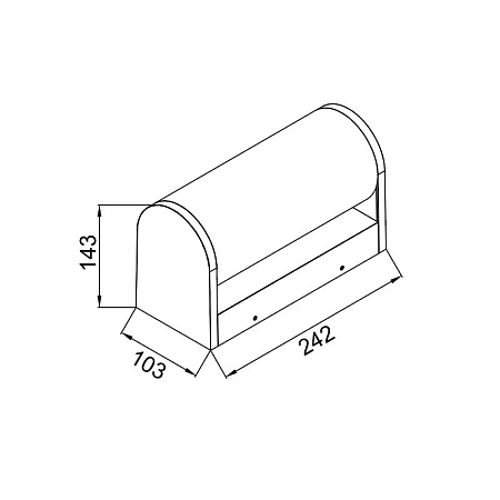 Уличный настенный светодиодный светильник Mantra GANT 9155