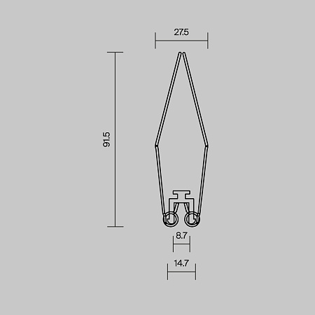 Комплект креплений (4шт) для профиля 632007 Maytoni Led Strip 642006