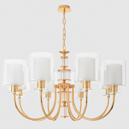 Люстра подвесная Crystal Lux ELENA SP8 GOLD