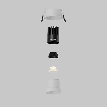 Светильник встраиваемый светодиодный Maytoni Dip DL116-10W-2.7K-W
