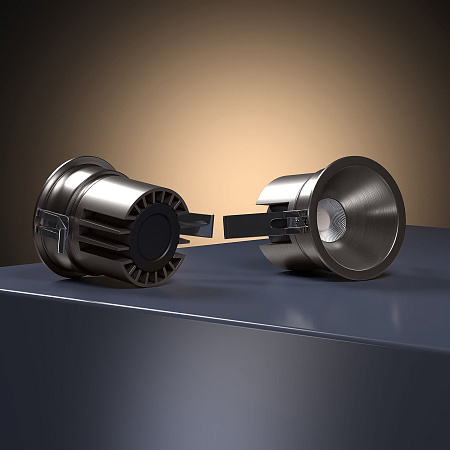 Светильник встраиваемый светодиодный Elektrostandard Forte 25071/LED 15W 4000K титан a069412