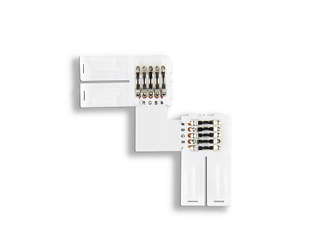 Соединитель угловой L для светодиодной ленты 5050 12/24V (5 конт.) 10 шт Ambrella light GS GS6751 Соединитель угловой L для светодиодной ленты 5050 12/24V (5 конт.) 10 шт Ambrella light GS GS6751