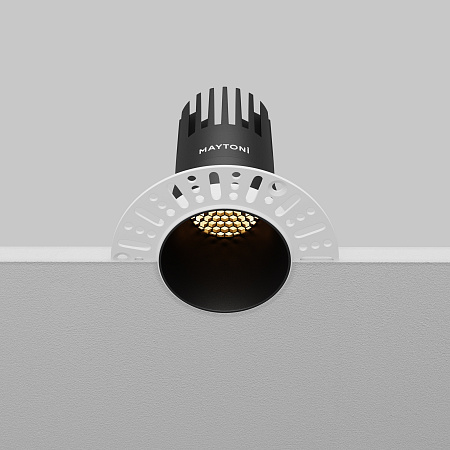 Светильник встраиваемый светодиодный Maytoni Dip DL120-10W-2.7K-TRS-B
