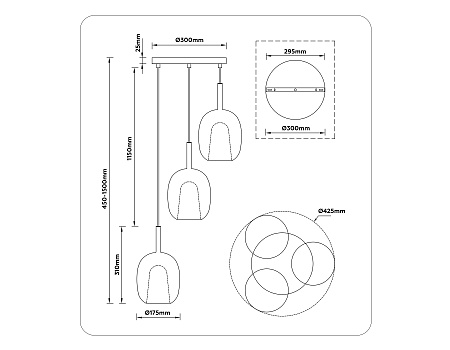 Светильник подвесной Ambrella light LH11151 Светильник подвесной Ambrella light LH11151