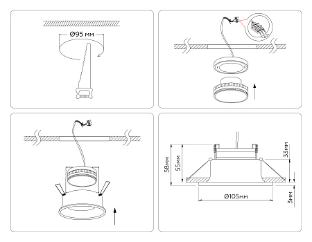Светильник встраиваемый Ambrella light TECHNO SPOT TN51815 Светильник встраиваемый Ambrella light TECHNO SPOT TN51815