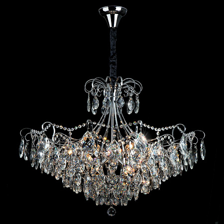 Хрустальная люстра Eurosvet Crystal 10080/12 хром/прозрачный хрусталь Strotskis 00000081821 Хрустальная люстра Eurosvet Crystal 10080/12 хром/прозрачный хрусталь Strotskis 00000081821