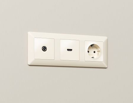 Комплект механизма TV розетки оконечной Ambrella Volt ALFA MA333010 Комплект механизма TV розетки оконечной Ambrella Volt ALFA MA333010