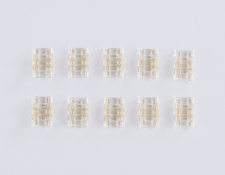 Коннектор прямой COB RGB 12/24V для лент 10mm GS6371 (4 конт.) (10шт. в комплекте) Ambrella light Illumination GS6371