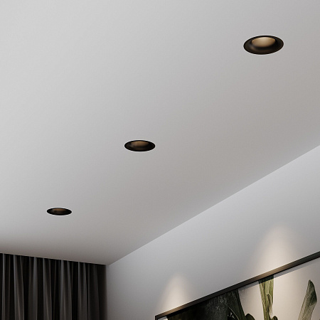 Светильник встраиваемый светодиодный Elektrostandard Bliss 25070/LED 15W 4000K черный a069405