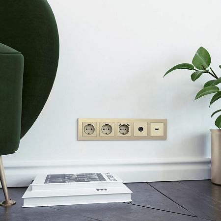 Рамка на 5 постов шампань алюминий Werkel Aluminium W0051711 4690389158179 a052316 Рамка на 5 постов шампань алюминий Werkel Aluminium W0051711 4690389158179 a052316