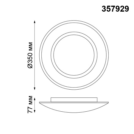Настенно-потолочный светодиодный светильник Novotech Cail 357929 Настенно-потолочный светодиодный светильник Novotech Cail 357929